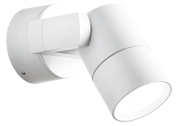 Viokef Faretto da esterni Skiros, IP55, bianco dimmerabile, Bianco / Opale, Alluminio, Lampada da esterni