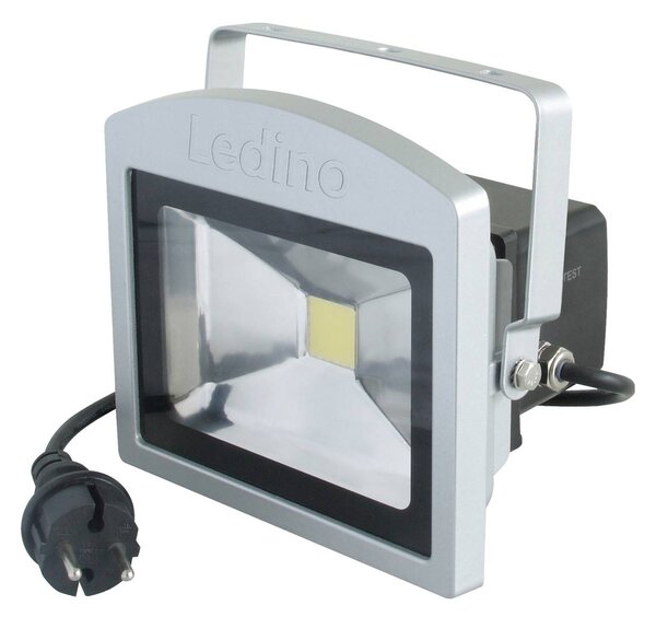Ledino Faretto LED Benrath 20NB, illuminazione di emergenza, altezza 19 cm 20NB, Alluminio / Grigio / Zincato, Alluminio, Lampada LED da esterni