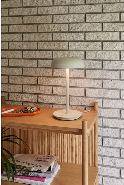 Lampada da tavolo dimmerabile a LED color crema (altezza 37 cm) Velo - Hübsch