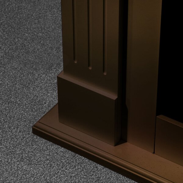 Divina Fire Camino a bioetanolo biocamino da terra Cambridge in legno Marrone 110x37x100h - DF39131