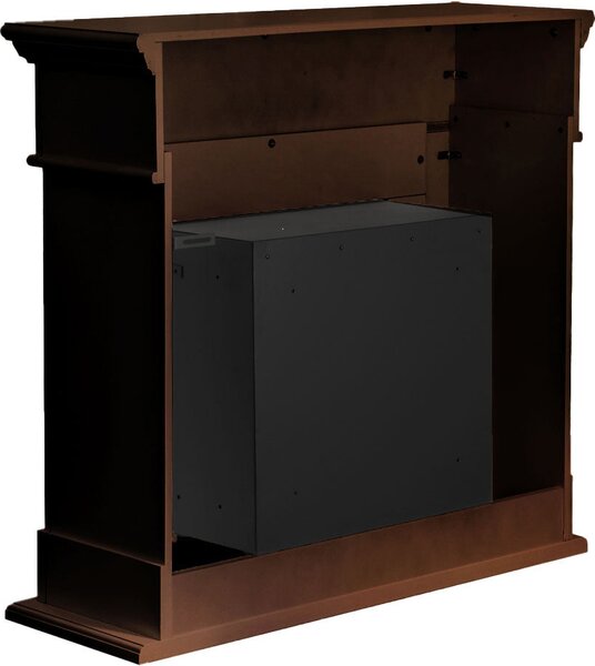 Divina Fire Camino a bioetanolo biocamino da terra Cambridge in legno Marrone 110x37x100h - DF39131