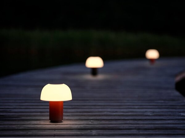 Lampada da tavolo dimmerabile a LED in alluminio arancione (altezza 22 cm) Harvest - Zone