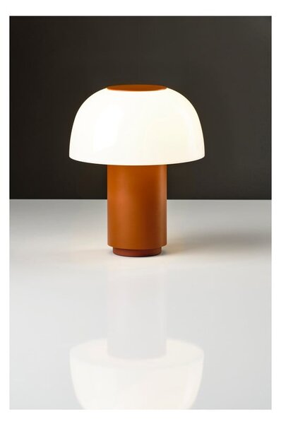 Lampada da tavolo dimmerabile a LED in alluminio arancione (altezza 22 cm) Harvest - Zone