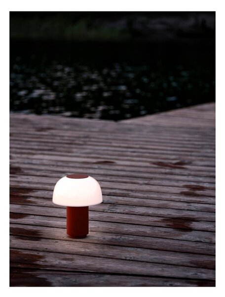Lampada da tavolo dimmerabile a LED in alluminio arancione (altezza 22 cm) Harvest - Zone