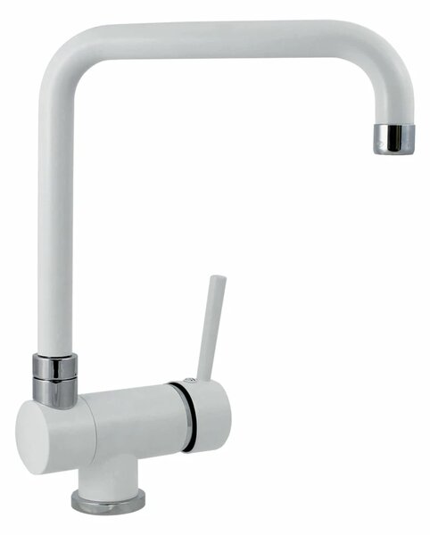 Plados Miscelatore Cucina Sottofinestra Rubinetto Monocomando finitura Ultragranit colore Bianco UG98 - Novomix