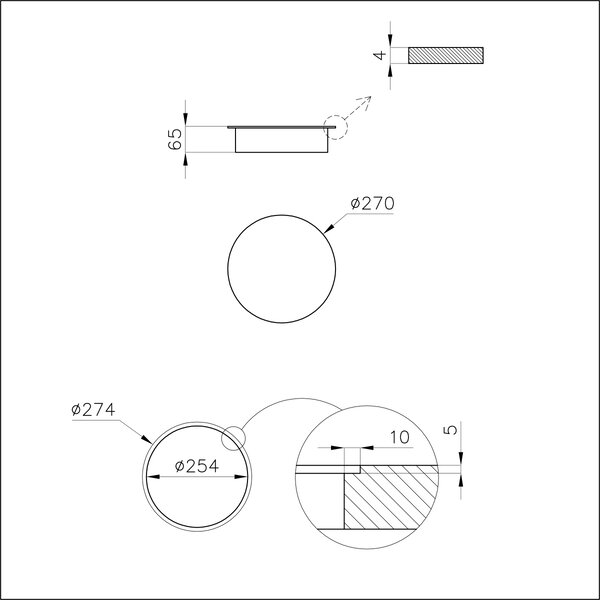 FOSTER Piano Cottura Induzione 1 Fuoco Diametro 27 cm Piano in Vetroceramica colore Nero - 7361 270 Modular Induction