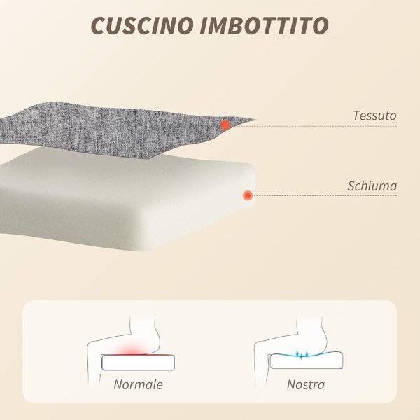Icon Space Sedia da Ufficio con Ruote Braccioli e Poggiatesta Schienale Massaggiante e Riscaldante in Tessuto colore Grigio