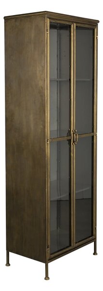 Vetrina in metallo color oro 64x184 cm Gertlush - Dutchbone