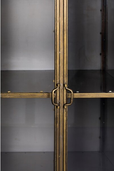 Vetrina in metallo color oro 64x184 cm Gertlush - Dutchbone