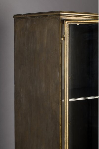 Vetrina in metallo color oro 64x184 cm Gertlush - Dutchbone