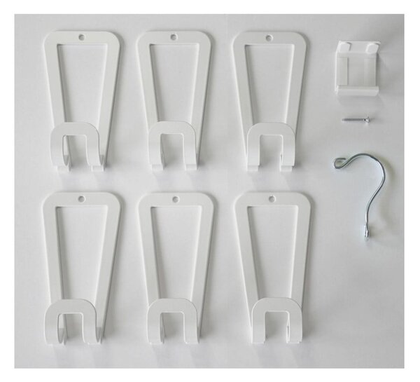 Appendiabiti Kanazawa bianco con 6 ganci Joint - YAMAZAKI