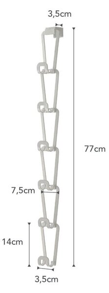 Appendiabiti Kanazawa bianco con 6 ganci Joint - YAMAZAKI