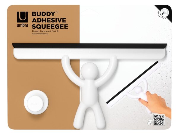 Tergivetro bianco con supporto 26 cm Buddy - Umbra