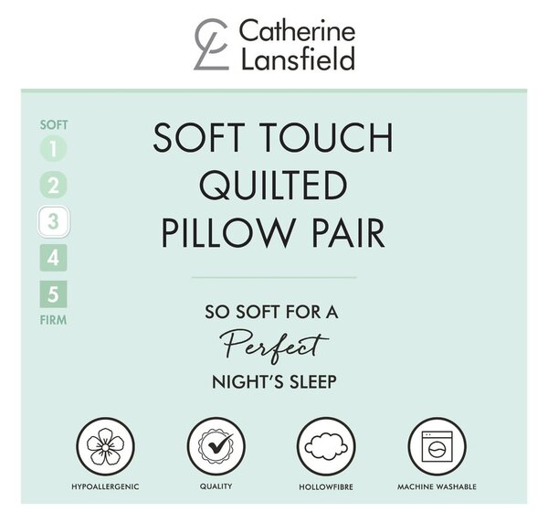 Cuscino 2 pezzi 74x48 cm Comfort - Catherine Lansfield