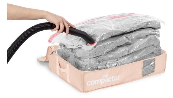Organizer per sottoletto sottovuoto in plastica 65x45x15,5 cm Pink Edition – Compactor