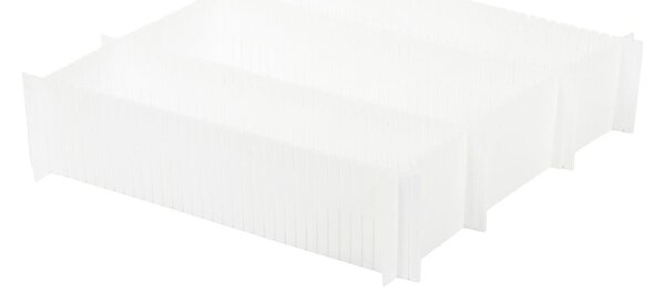 Set di divisori per cassetti in plastica 6 pz – Compactor