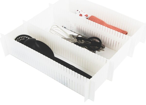 Set di divisori per cassetti in plastica 6 pz – Compactor