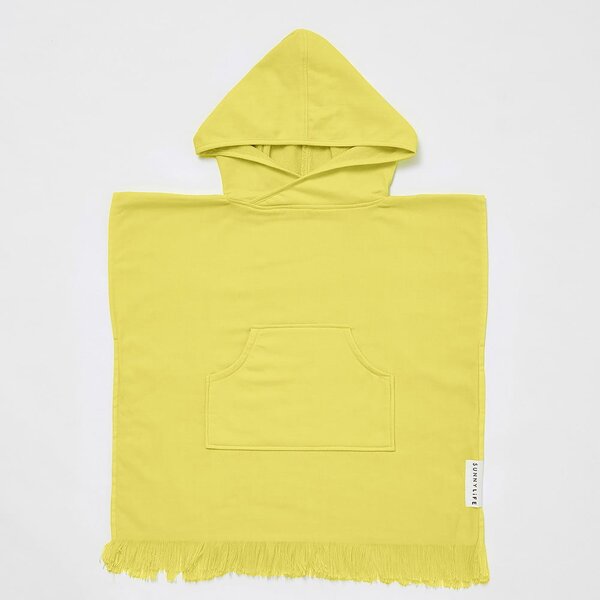 Asciugamano in cotone giallo con cappuccio 62x63 cm Checkerboard - Sunnylife
