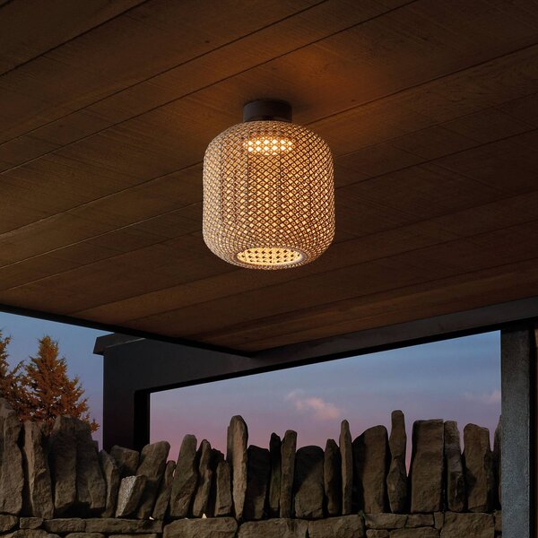 Bover Nans PF/31 plafoniera da esterno a LED, marrone PF, dimmerabile, Marrone / Ruggine, Acciaio Inox, Design, Plafoniere LED
