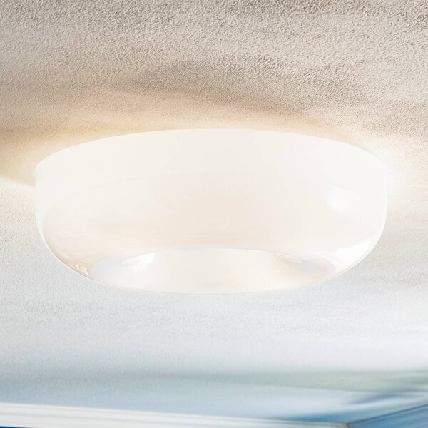 Foscarini Plafoniera di design Circus grande, dimmerabile, Bianco / Opale, Soggiorno / Sala da pranzo, Vetro, Design, Plafoniera