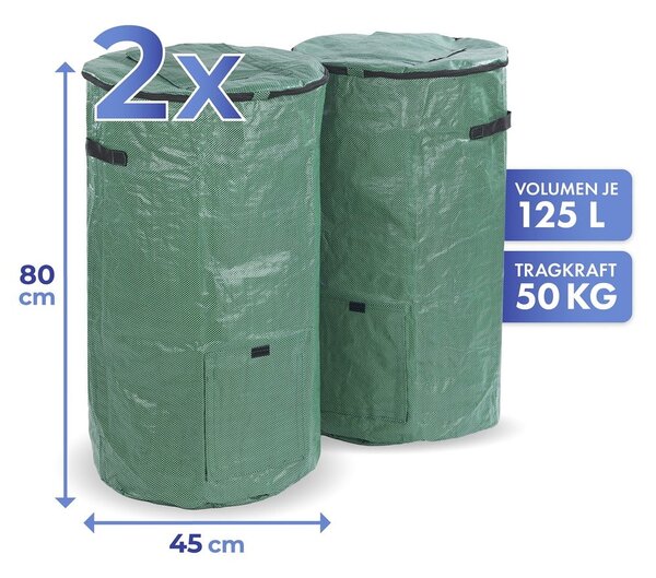 Composter verde in set da 2 125 l - Maximex