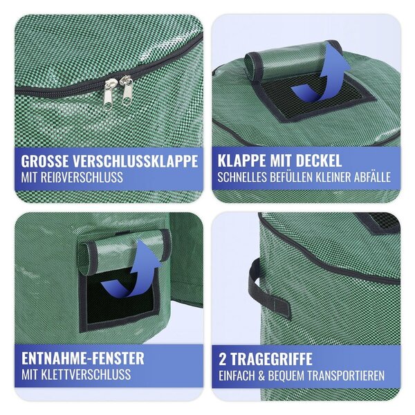 Composter verde in set da 2 125 l - Maximex
