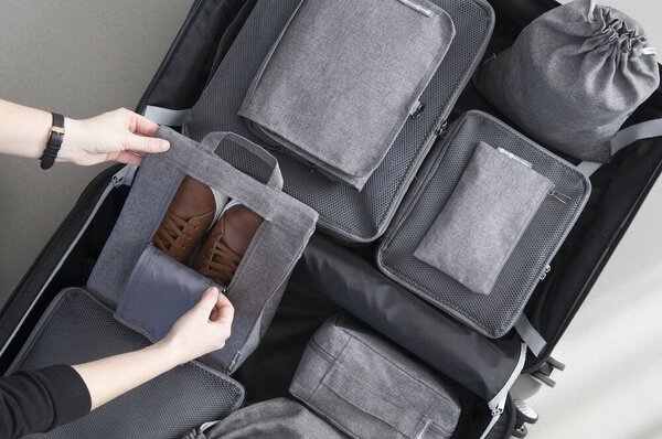Organizer da viaggio in tessuto in set da 2 - Bigso Box of Sweden
