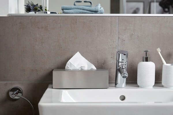Scatola in acciaio inox per salviette cosmetiche - Wenko