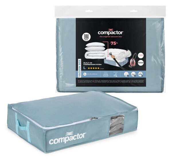 Organizer per sottoletto sottovuoto in plastica 65x45x15,5 cm Blue Edition – Compactor