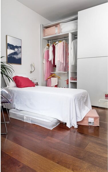 Organizer per sottoletto sottovuoto in plastica 65x45x15,5 cm Pink Edition – Compactor
