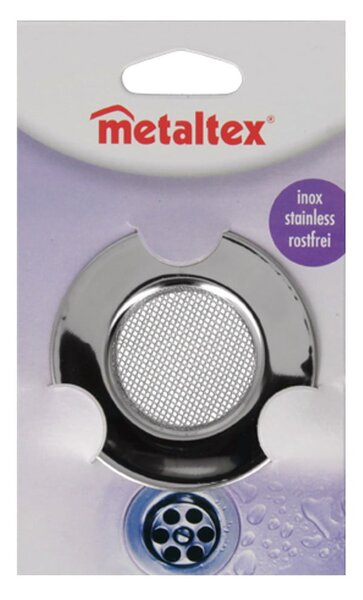 Filtro per lavello in acciaio inox, ø 7,5 cm - Metaltex