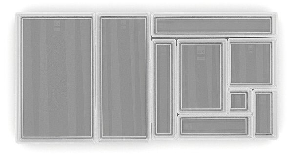 Organizer da bagno in plastica in set da 2 Sistemo - Curver