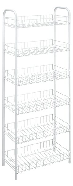 Scaffale bianco in metallo 41x104x23 cm Monaco – Metaltex