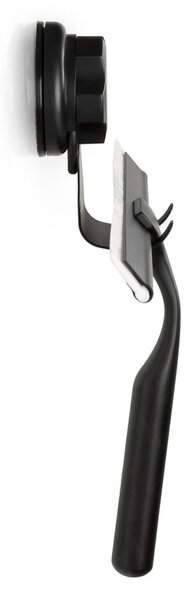 Spatola nera a doppio gancio Spatola nera a parete autoserrante con supporto Bestlock - Compactor