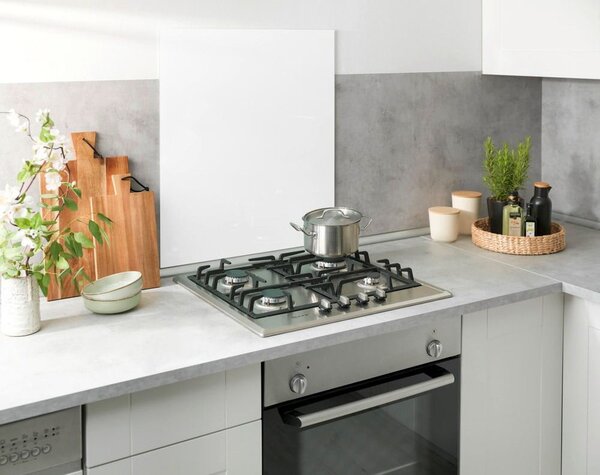 Rivestimento in vetro bianco per stufa , 70 x 60 cm - Wenko