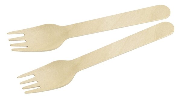 Set di 30 forchette in legno Nature - Fackelmann