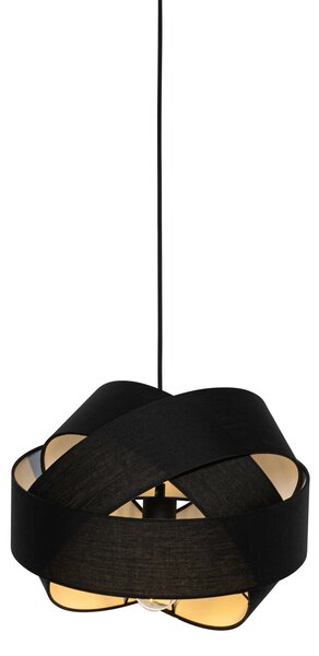 Lampada a sospensione moderna nera - Cloth