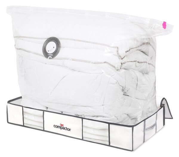 Set di 2 scatole bianche per sotto letto con imballaggio sottovuoto XLarge Underbed , 105 x 15,5 cm Life - Compactor