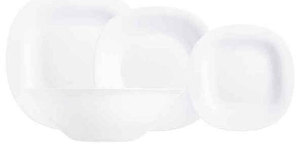 Servizio di Piatti Luminarc Carine Blanco Vetro (19 pezzi) (6 x 26 cm / 6 x 21 cm / 6 x 19 cm / 1 x 27 cm) (19 pezzi)