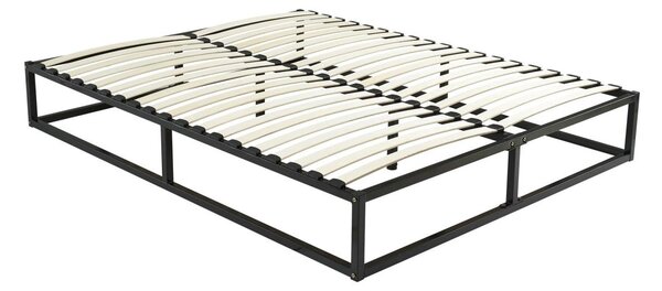 Rete Rete a doghe in Metallo 140 x 190 cm 2 x 19 doghe Nero - RAMMUS di YSMÉE