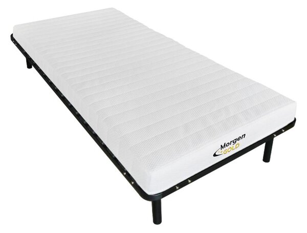 Set rete con doghe + materasso in schiuma, 7 zone 25 kg/m3 STELO KIDS - sp. 12 cm - MORGENGOLD - 90 x 200 cm