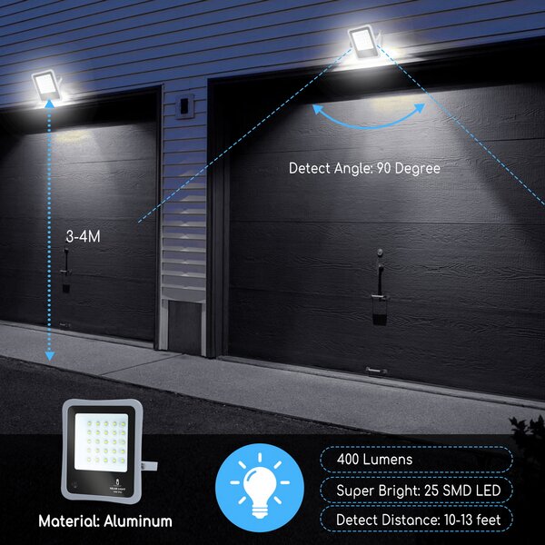 Faro Led 30W Grigio con pannello solare IP65 Bianco freddo 6500K Dimmerabile con telecomando e con sensore crepuscolare Aigostar