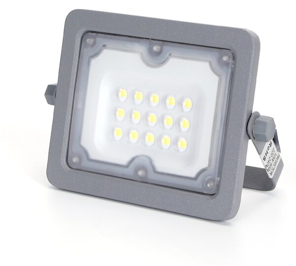 Faro proiettore Led 10W Grigio da esterno IP65 Bianco freddo 6500K Aigostar