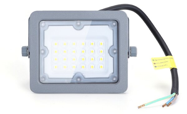 Faro proiettore Led 20W Grigio da esterno IP65 Bianco neutro 4000K Aigostar