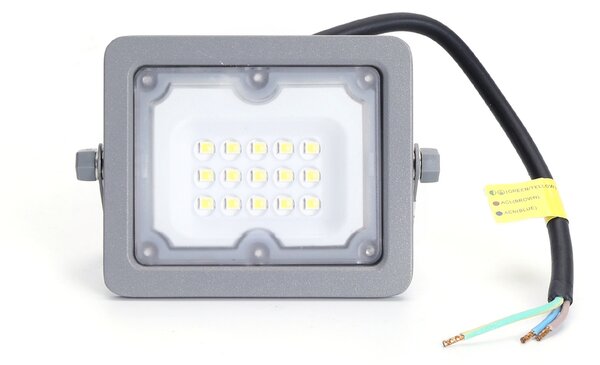 Faro proiettore Led 10W Grigio da esterno IP65 Bianco freddo 6500K Aigostar
