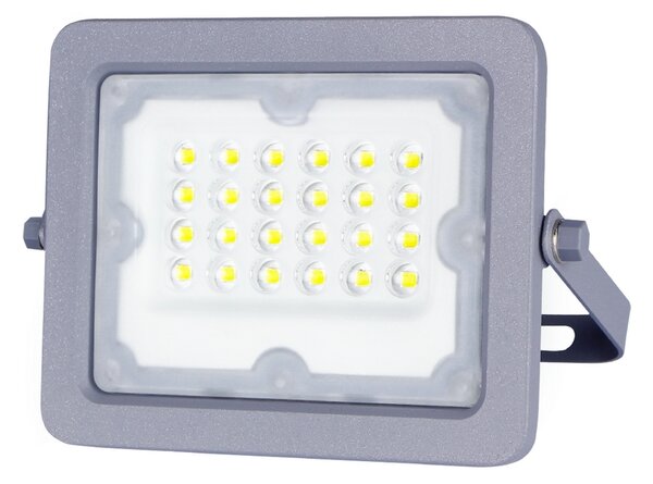 Faro proiettore Led 20W Grigio da esterno IP65 Bianco freddo 6500K Aigostar