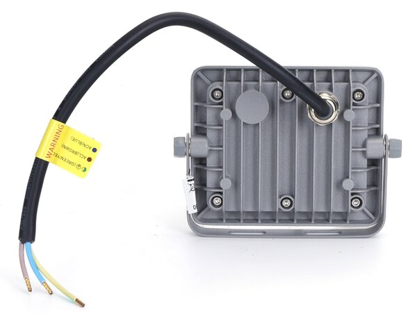 Faro proiettore Led 10W Grigio da esterno IP65 Bianco freddo 6500K Aigostar