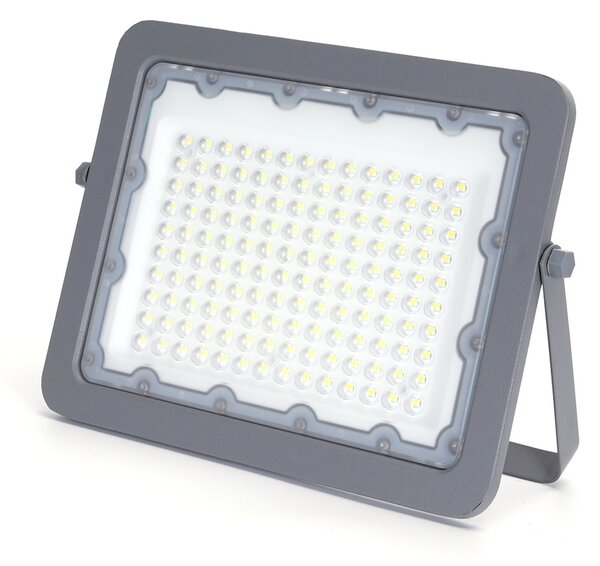Faro proiettore Led 100W Grigio da esterno IP65 Bianco freddo 6500K Aigostar