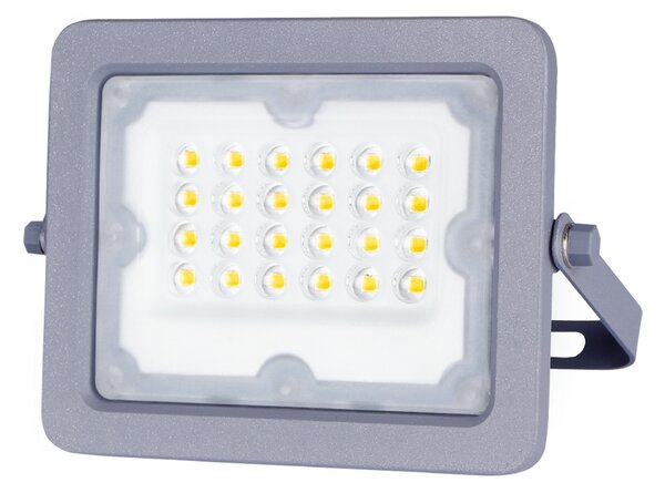 Faro proiettore Led 20W Grigio da esterno IP65 Bianco neutro 4000K Aigostar