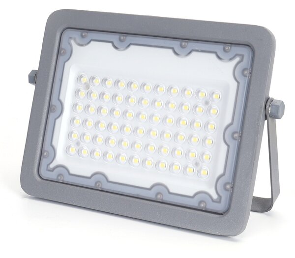 Faro proiettore Led 50W Grigio da esterno IP65 Bianco freddo 6500K Aigostar